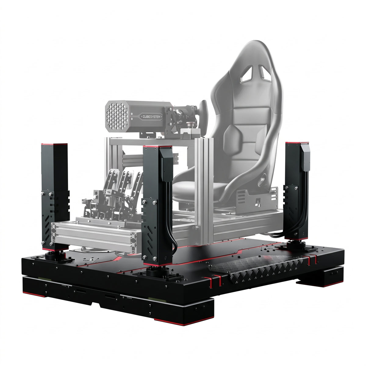 Qubic System 5DOF Motion Set | QS-210/QS-220 + QS-CH2 | Surge & Yaw Qubic System