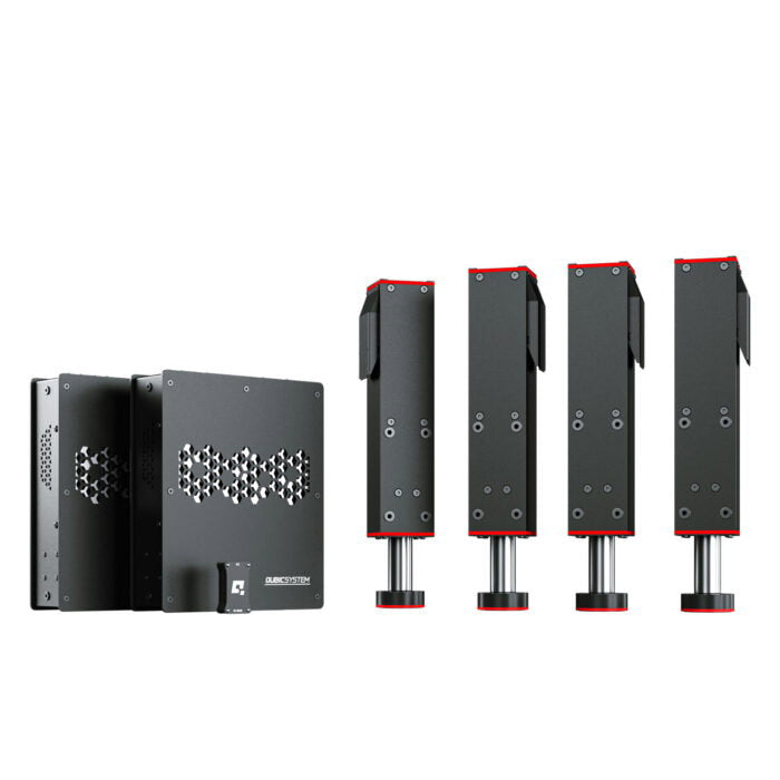 Qubic System QS-210 compact linear actuator set for sim racing and flight sim