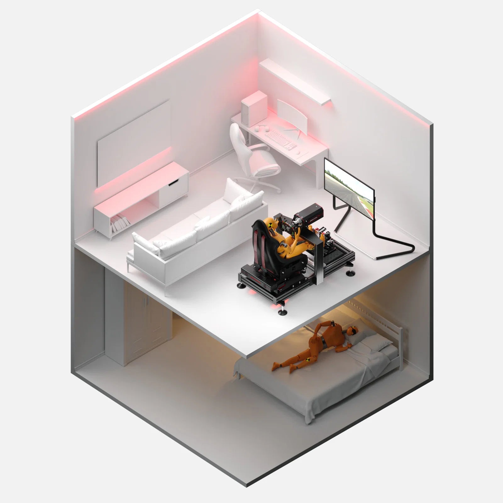 Qubic QS-H13 | 2DOF Seat Mover with Integrated Vibration Qubic System