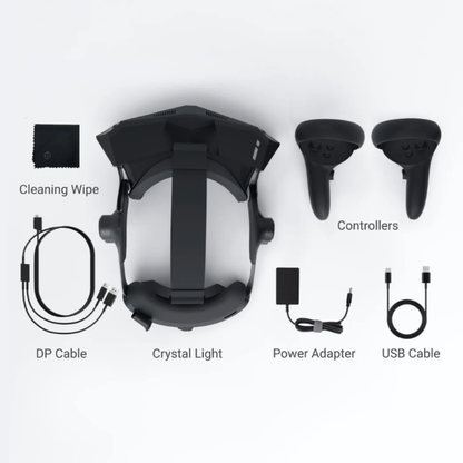 Pimax VR Crystal Light | 4K PCVR Headset | 35 PPD | SLAM + Controllers
