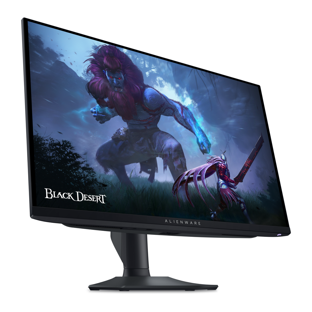 Alienware AW2725DF QD-OLED monitor angled view