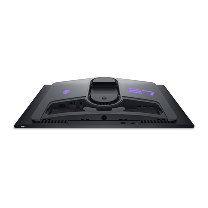 Alienware AW2725DF top-down view showing rear ports