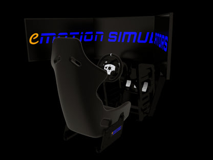 eMotion Triple Screen Sim Racing Cockpit | UK Built eMotion Simulators