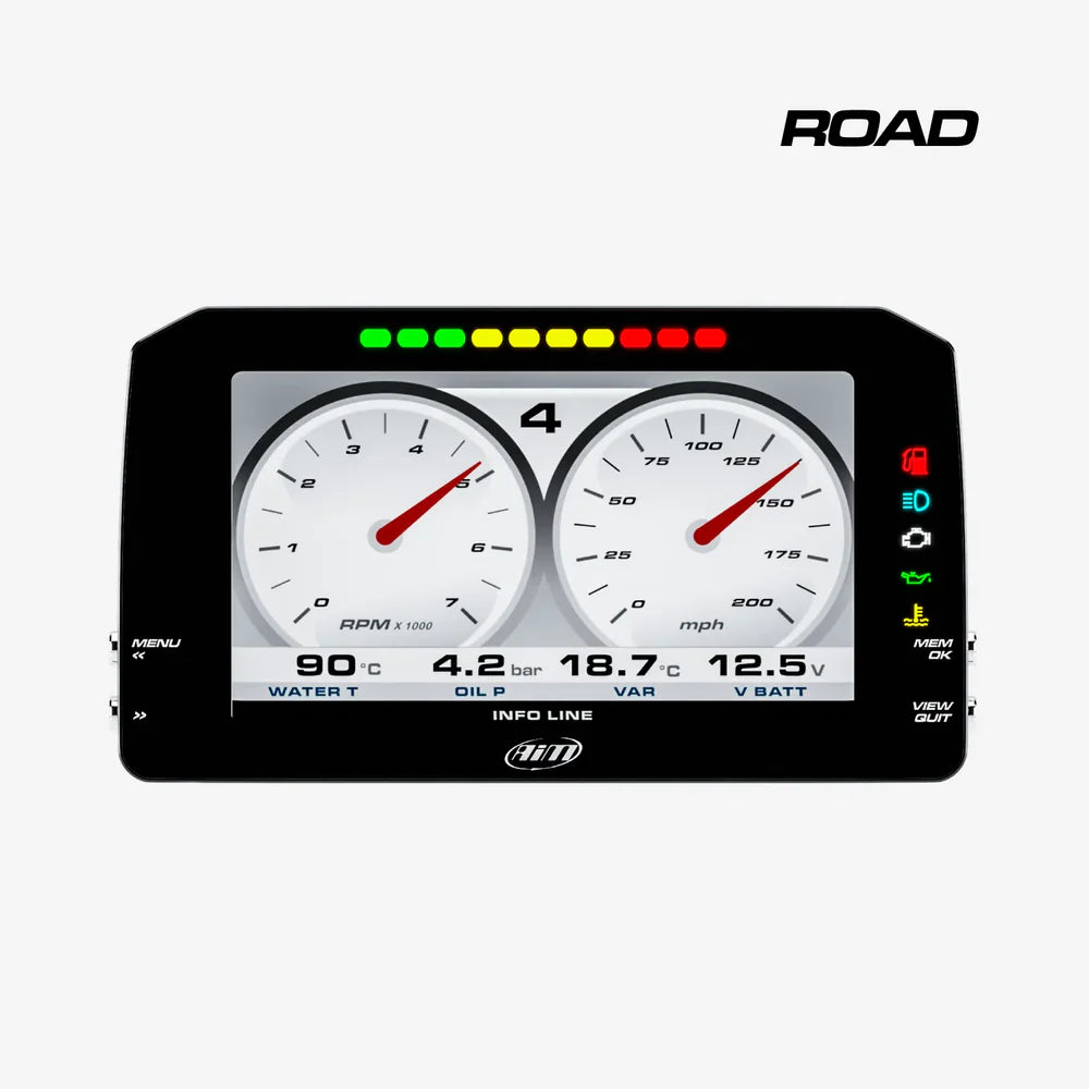 AIM MXP 1.3 Strada 6" NON Logging Digital Dash Display AIM