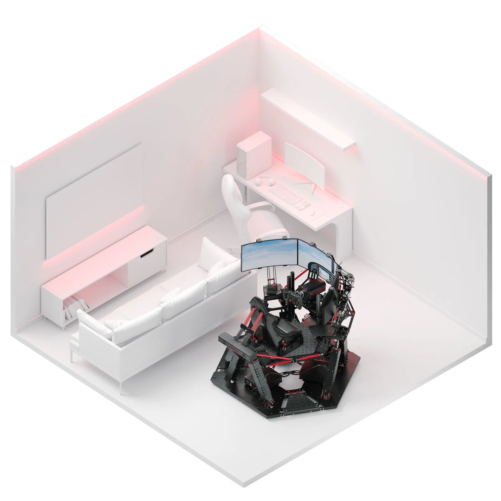 Qubic QS-S25 Spider | 6DOF Professional Motion Cockpit Qubic System