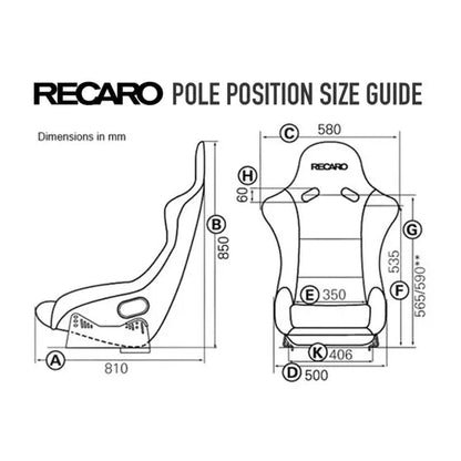 RECARO Pole Position Race Shell - Perlon Velour RECARO