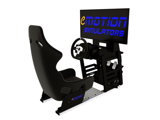 eMotion Simulators Cockpit | Single Screen Racing Cockpit for PC and Console
